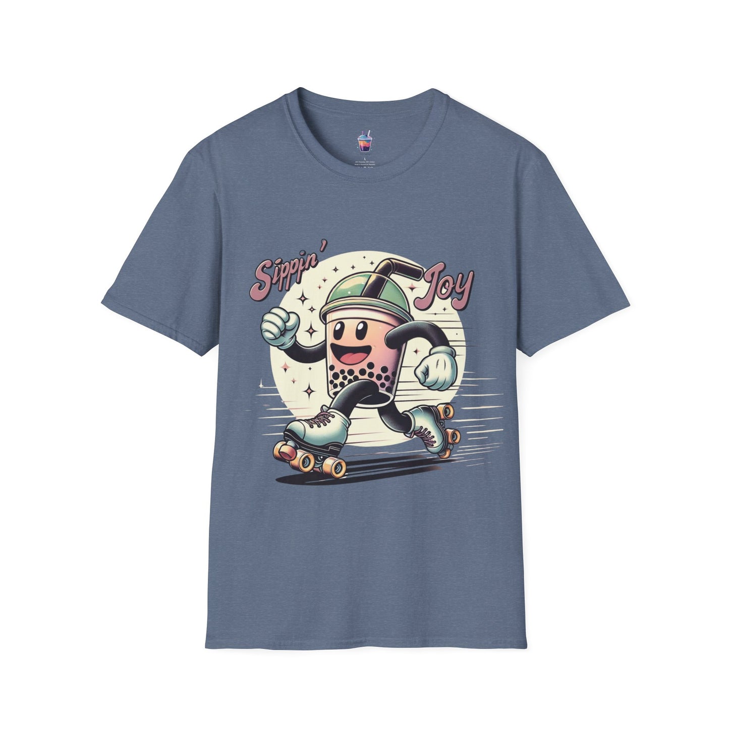 Joy Roller – Retro Boba Skater T-Shirt