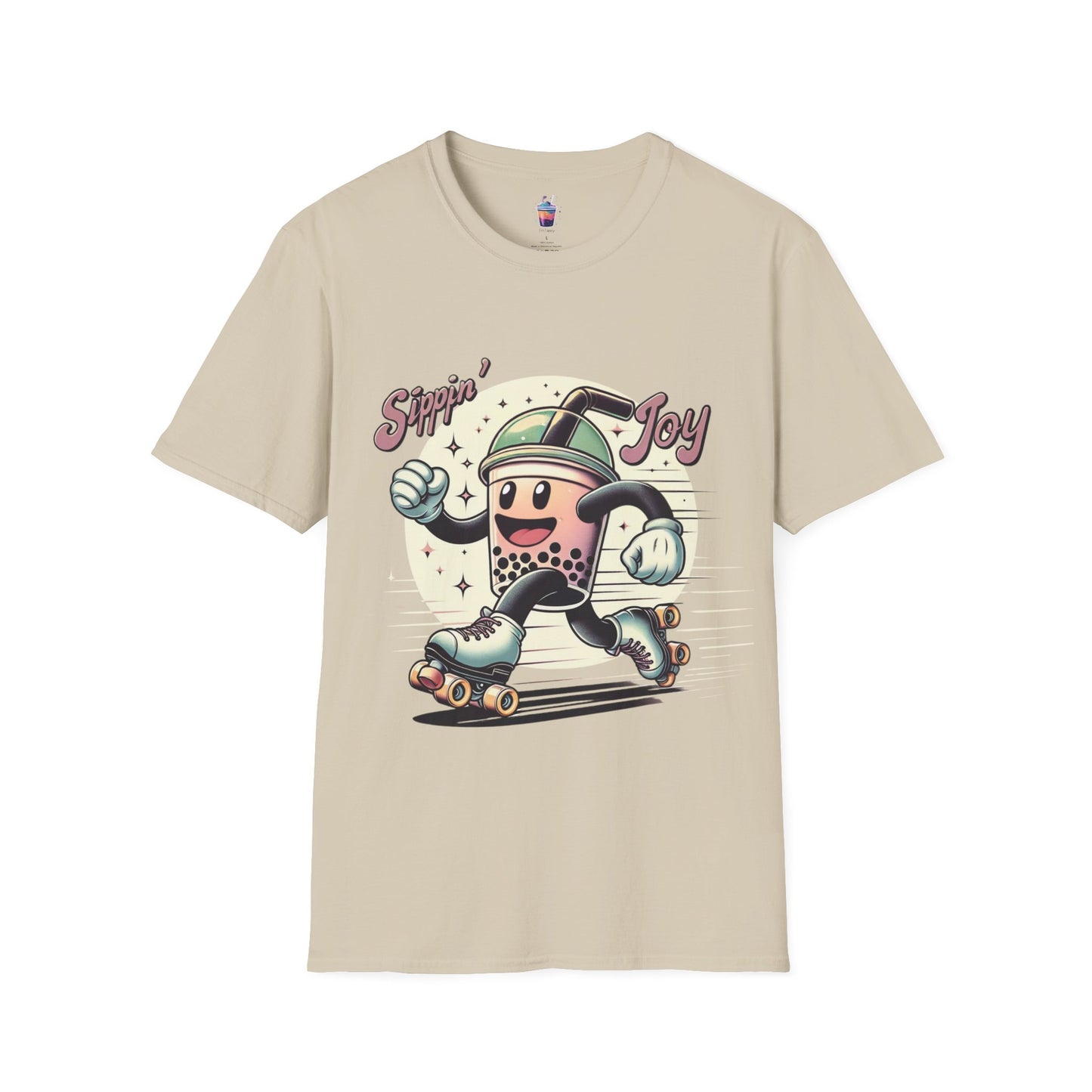 Joy Roller – Retro Boba Skater T-Shirt