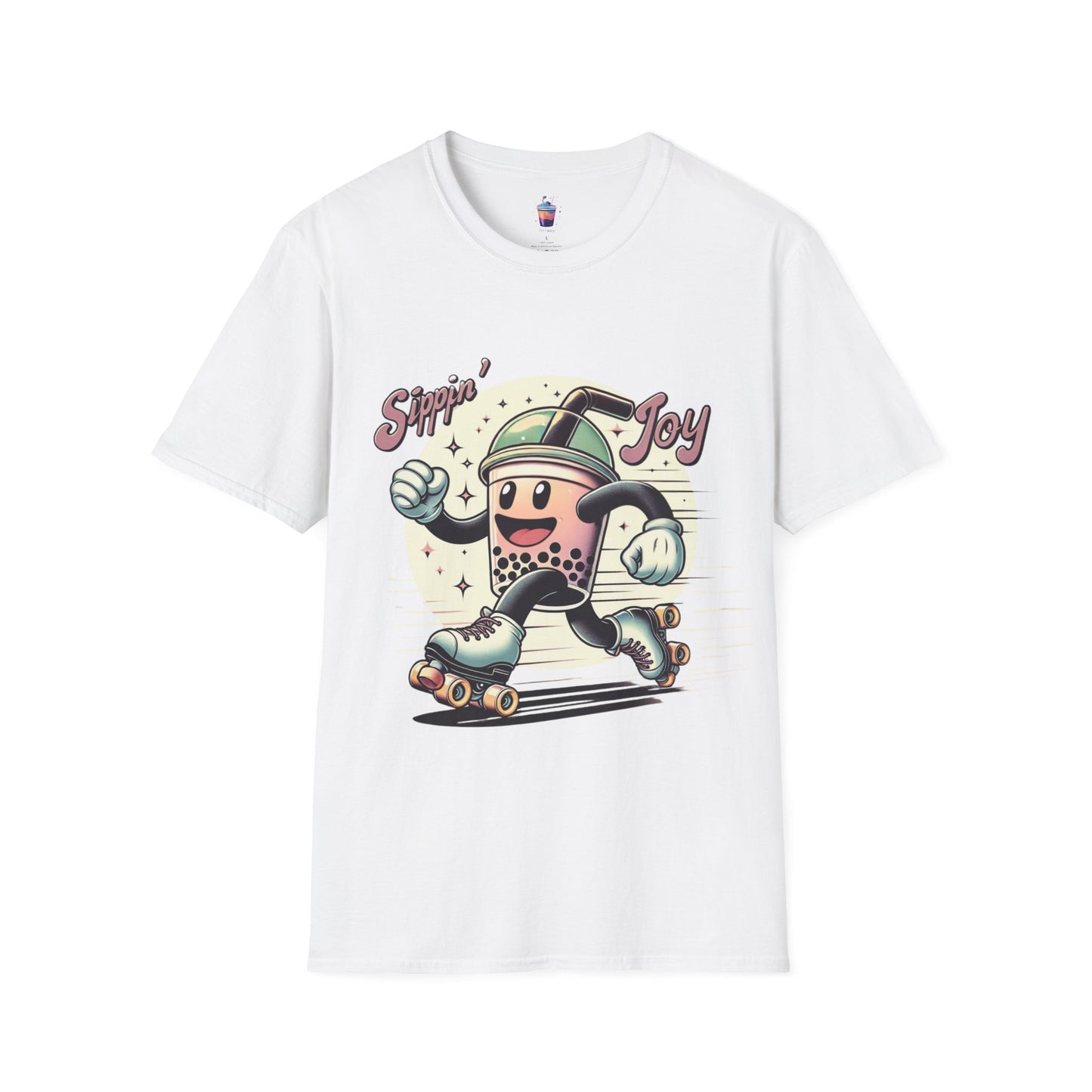 Joy Roller – Retro Boba Skater T-Shirt