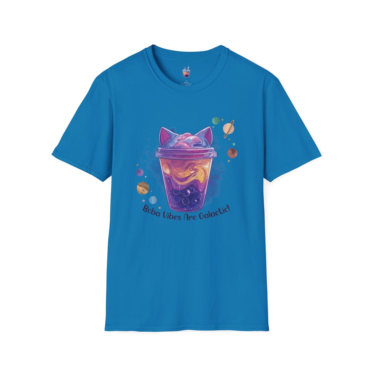 Boba Vibes Are Galactic! – Cosmic Cat Boba T-Shirt