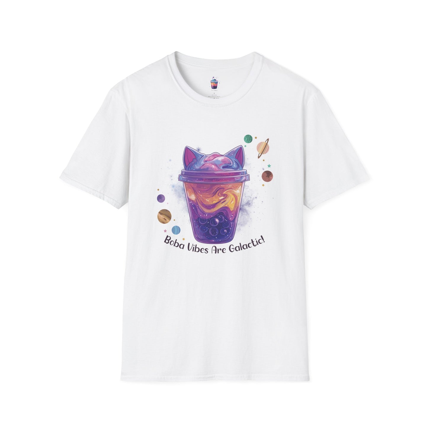 Boba Vibes Are Galactic! – Cosmic Cat Boba T-Shirt