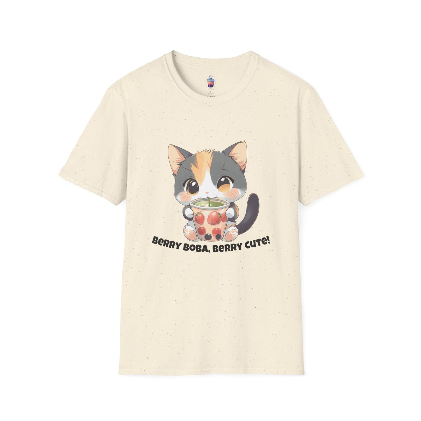 Berry Boba, Berry Cute! – Kawaii Cat Boba T-Shirt