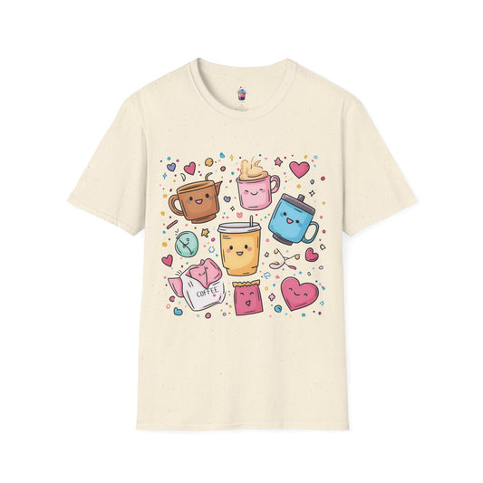 Coffee Party – Kawaii Coffee Lovers T-Shirt