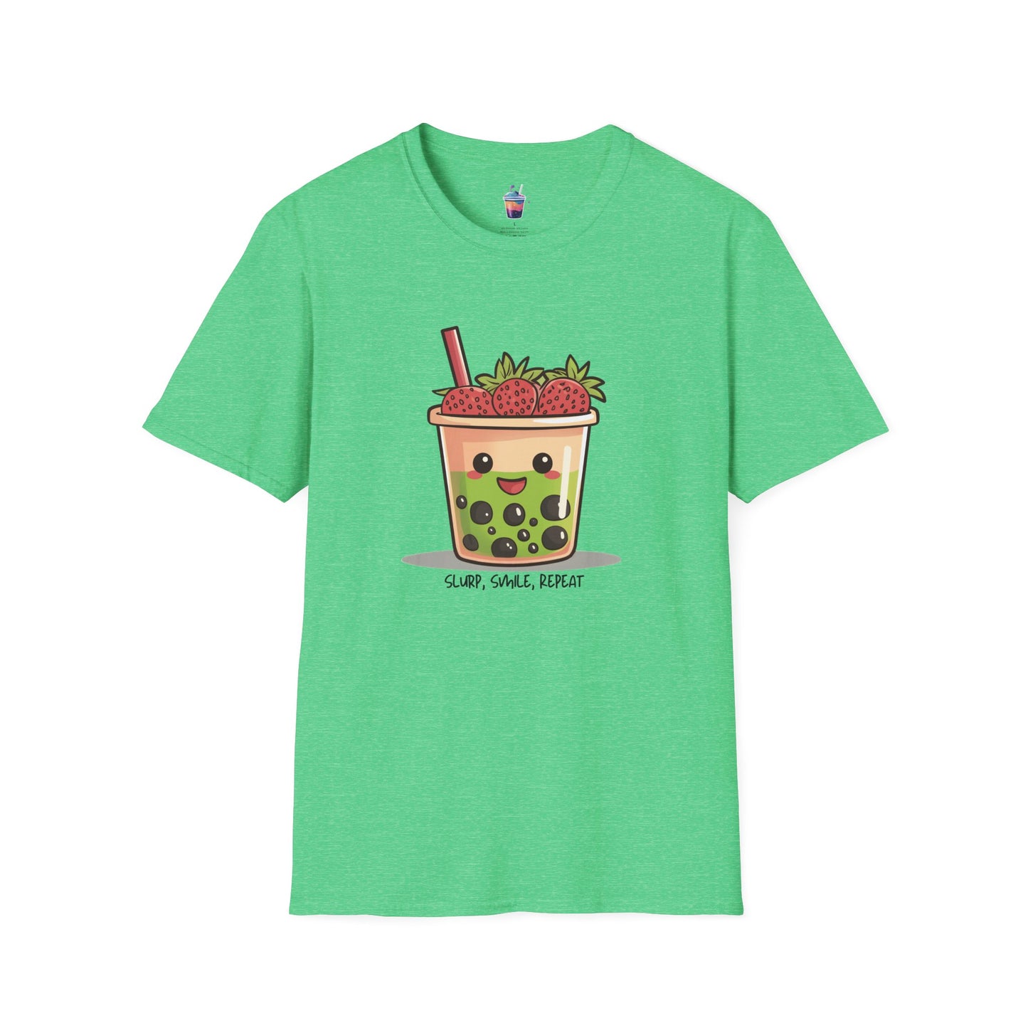 Boba Bliss – Strawberry Matcha Bubble Tea Tee