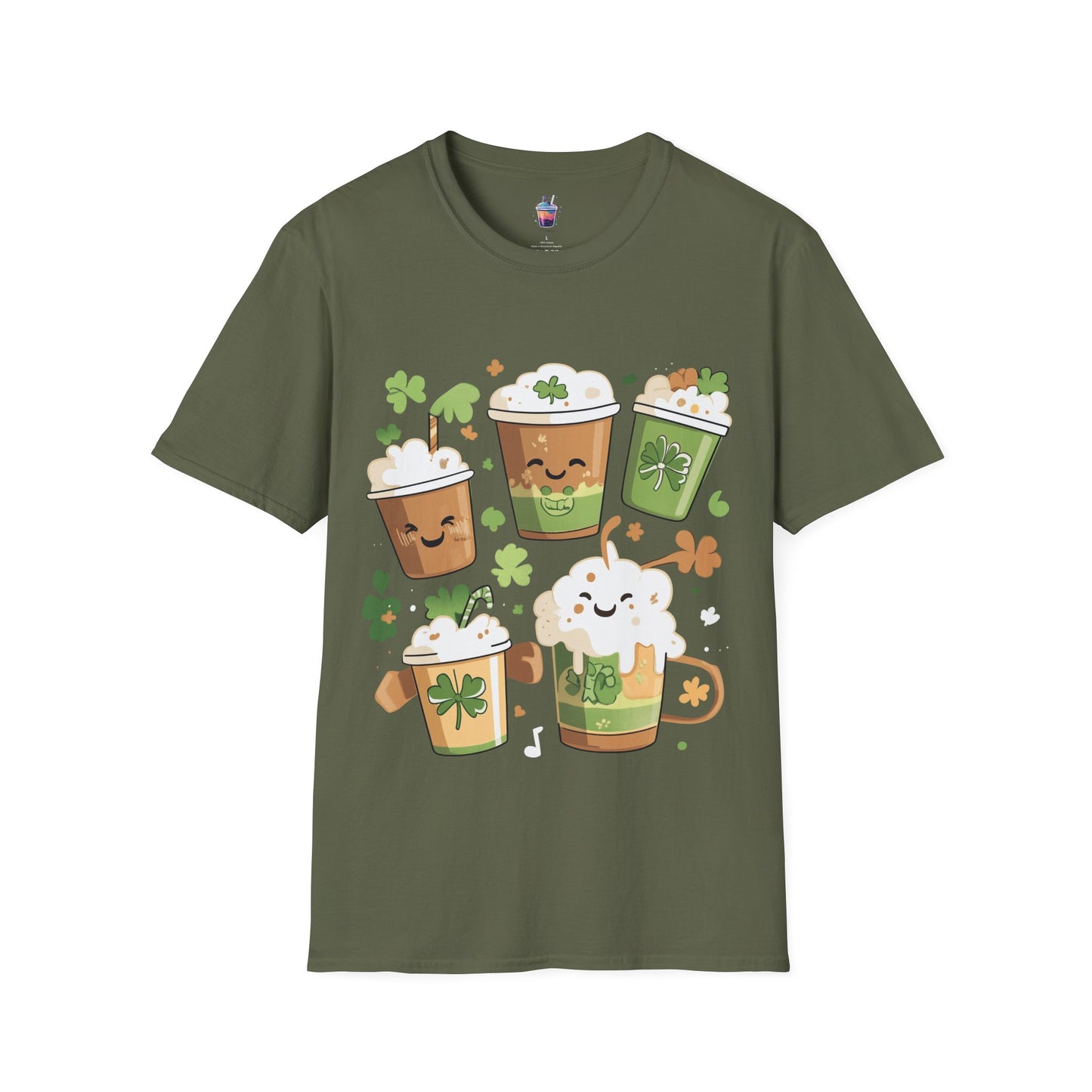 Party of Caffeine – St. Patrick’s Day Coffee T-Shirt