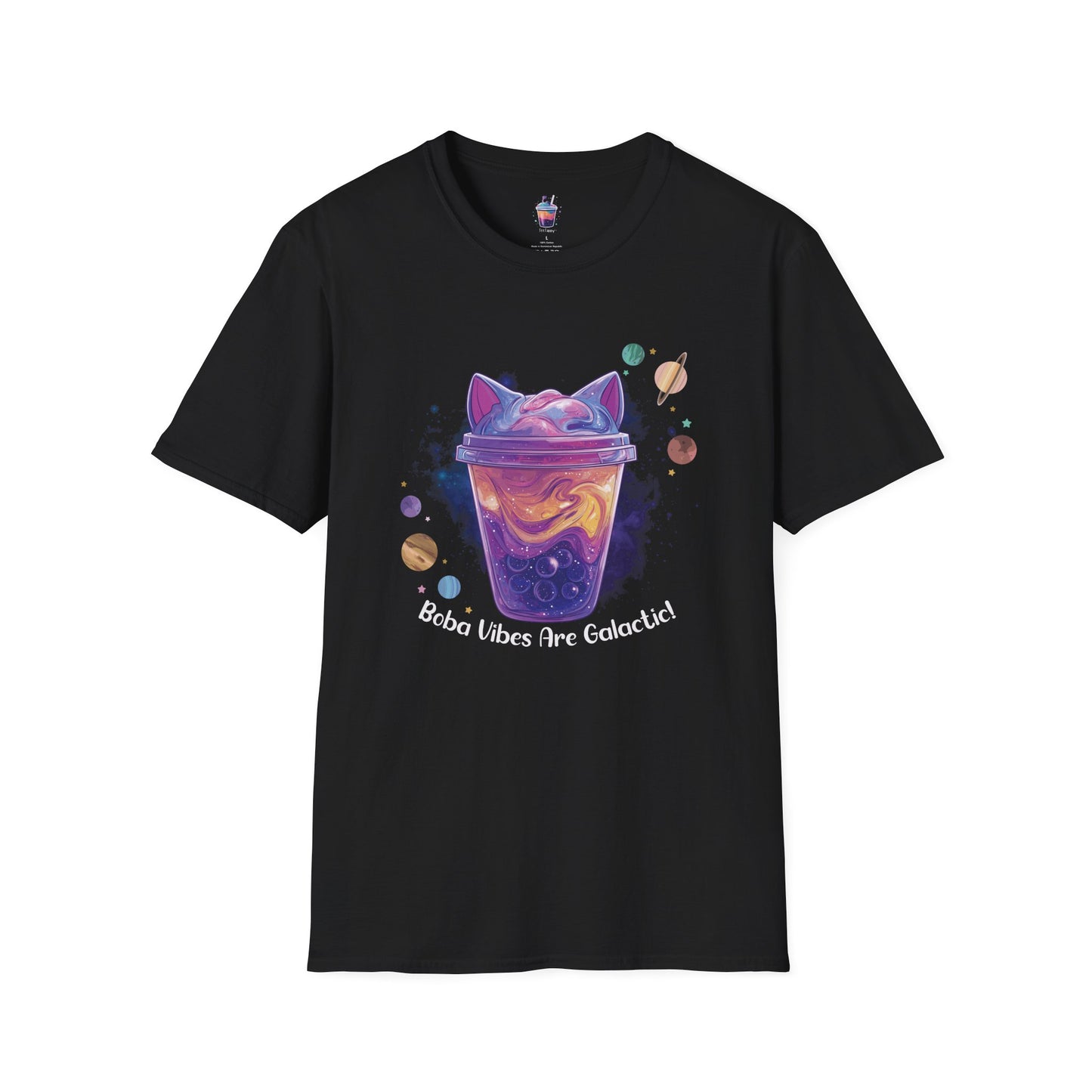 Boba Vibes Are Galactic! – Cosmic Cat Boba T-Shirt