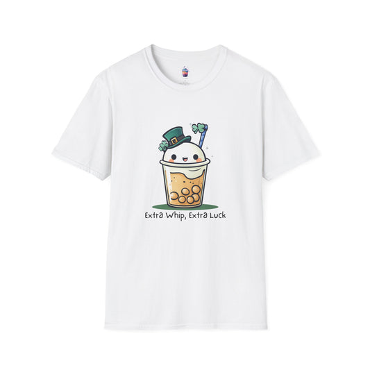 Extra Whip, Extra Luck – St. Patrick’s Day Boba Tea Shirt