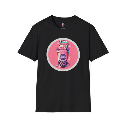 The Trendsetter – Fashion-Forward Boba Personality T-Shirt