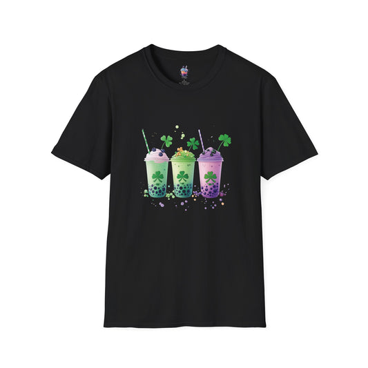 Tri-Boba Bash – St. Patrick’s Day Boba Trio T-Shirt